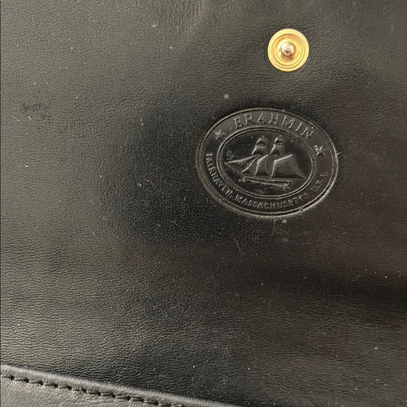 Brahmin Vintage Wallet Brown Crocodile Embossed Leather - Picture 6 of 9